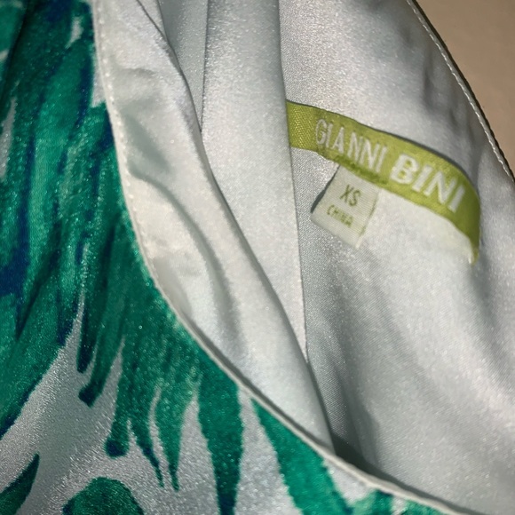 Gianni Bini One Shoulder Palm Leaf Dress - Picture 4 of 5